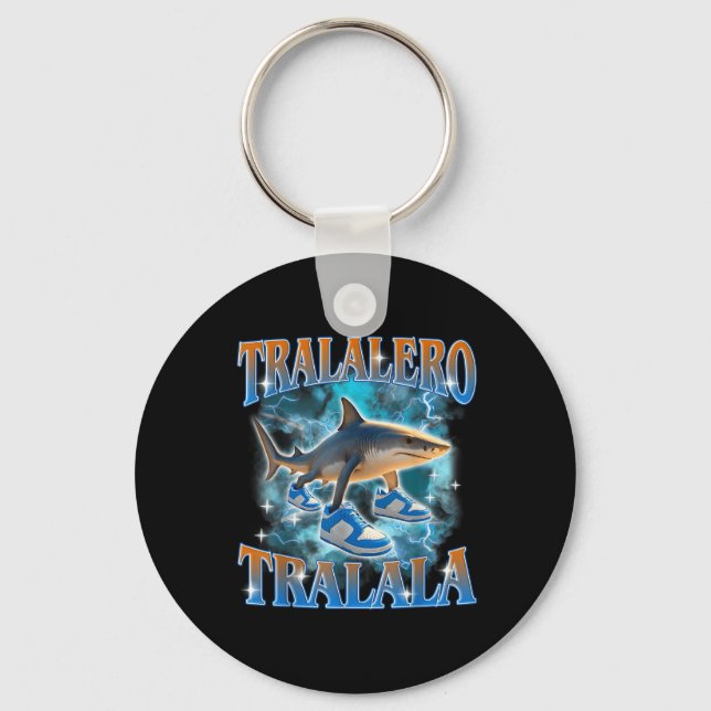 Tralalero Tralala Shark Meme Bootle Nyckelring (Framsida)
