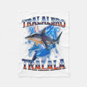 Tralalero Tralala - Tralalero Tralala Shark Meme B Fleecefilt