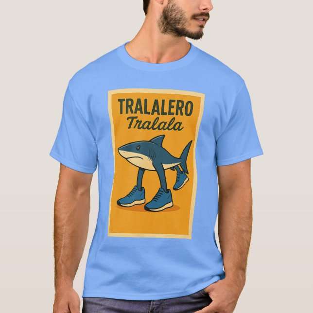 Tralaleroralala Comic Poster Brainrot friend T Shirt (Framsida)