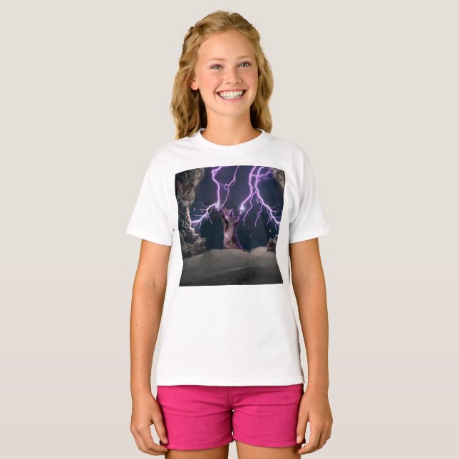 Trålande katt t shirt (Hel framsida)