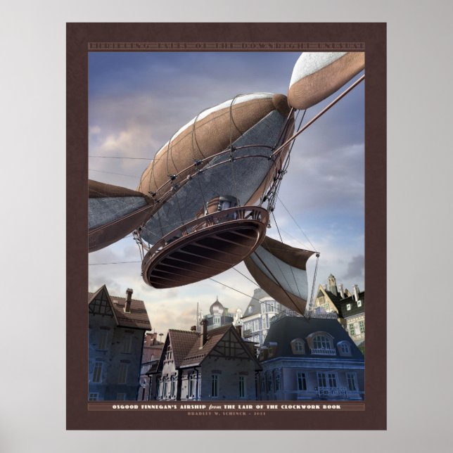 Trålande tal: Finnegan's Airship (22 x 28 tum) Poster (Framsidan)