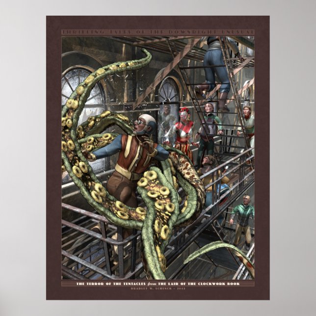 Trålande tal: Tentacles fel (22 x 28 tum) Poster (Framsidan)