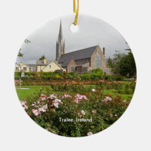 Tralee Ireland, Ro Garden, Town Park Julgransprydnad Keramik