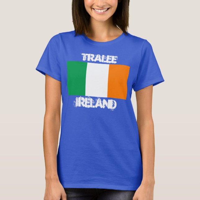 Tralee, Irland med Irish flagga Tröja (Framsida)