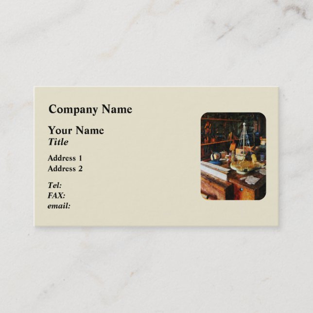 Träleksaker i Wood Shop Visitkort (Framsida)