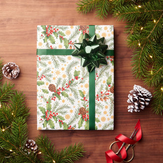 Trälig Jul i Skog - Kottar & Grenar Presentpapper