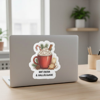 Trälig kakao & Halleluja julsticker Klistermärken