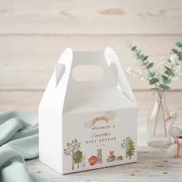 Träljus djur babyfirande presentlåda