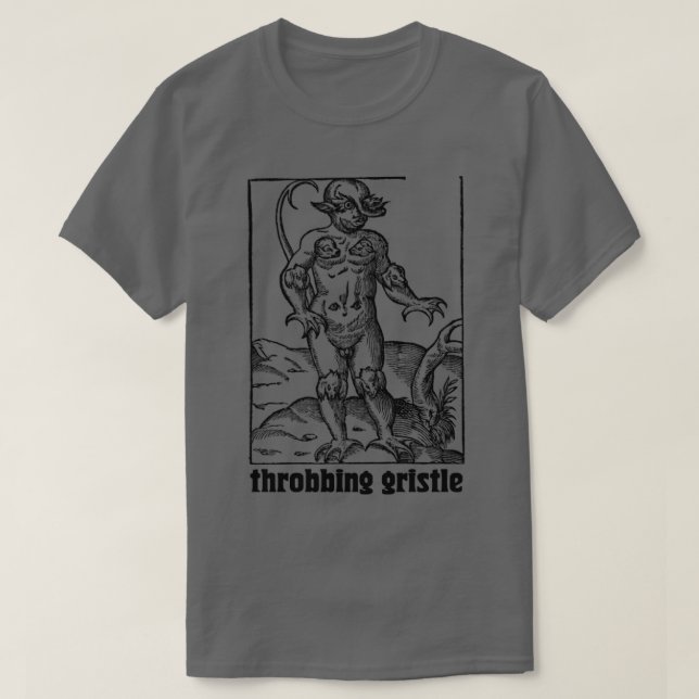 Trålning Gristle Punk Industrial Design Design T Shirt (Design framsida)