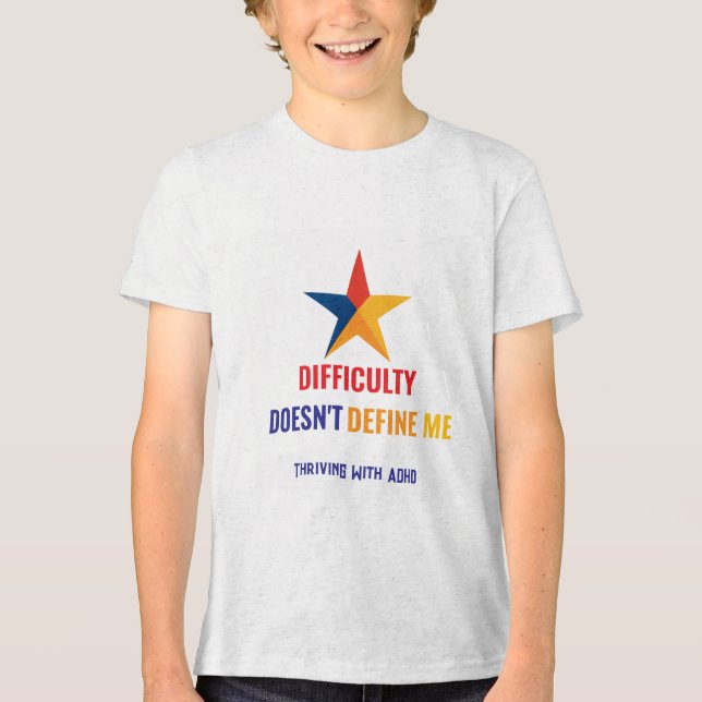 Trålning med ADHD* SVÅRIGHET definierar mig inte T Shirt (Framsida)