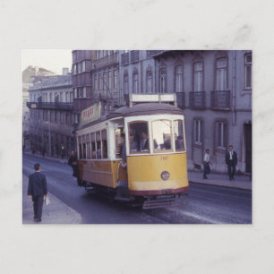 Tram 1965-vykort för Lissabon Portugal Vykort