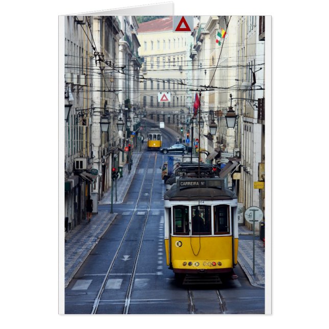 Tram 28, Lisbon, Portugal Hälsningskort (Framsidan)