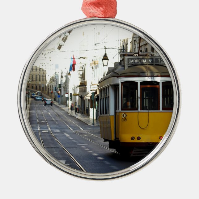 Tram 28, Lisbon, Portugal Julgransprydnad Metall (Framsidan)