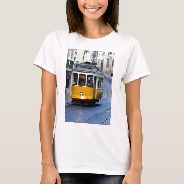 Tram 28, Lisbon, Portugal Tee (Framsida)
