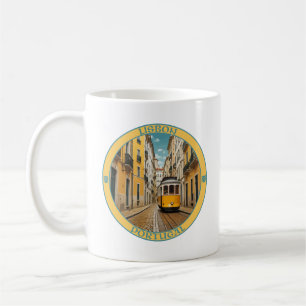 Tram 28 Lissabon Portugal Kaffemugg