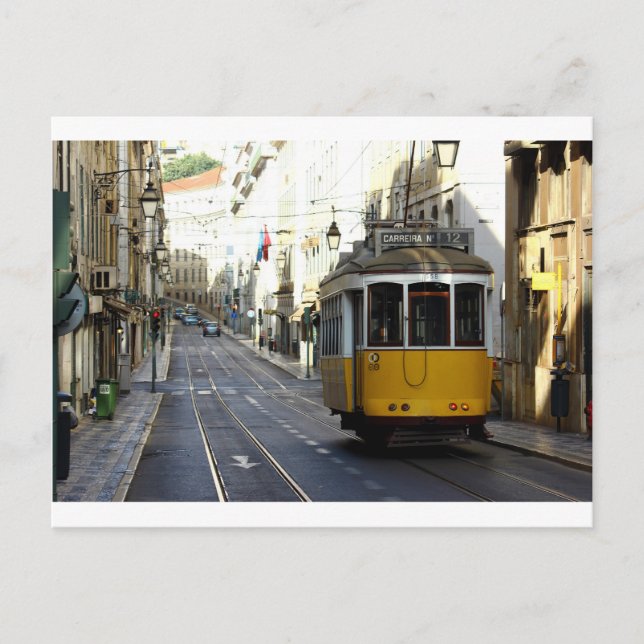 Tram 28, Lissabon, Portugal Vykort (Framsida)