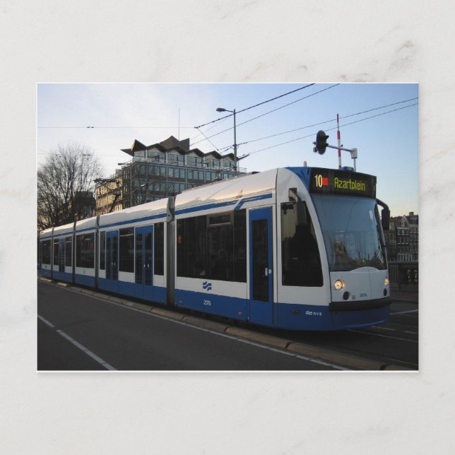 Tram Amsterdam Vykort (Framsida)