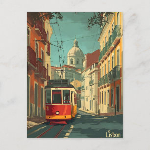 Tram från Lissabon: vykort för Vintage Charm
