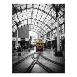 Tram i ChristChurch NZ Photo Fototryck
