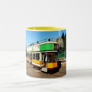 Tram i Colyton station Två-Tonad Mugg