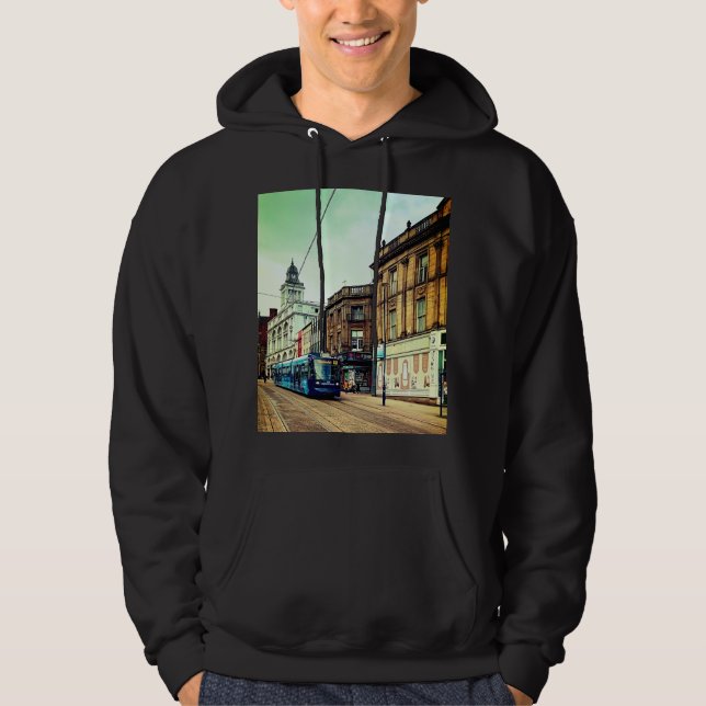 Tram i stan hoodie (Framsida)