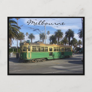 tram melbourne vykort