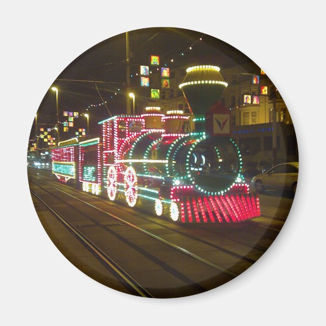 Tram Tåg - Blackpool Illuminations Magnet (Framsidan)