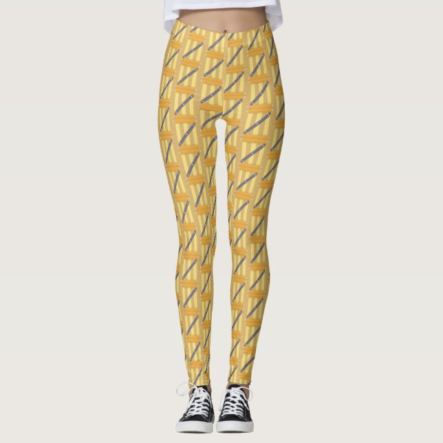 Trämådor Leggings (Framsida)