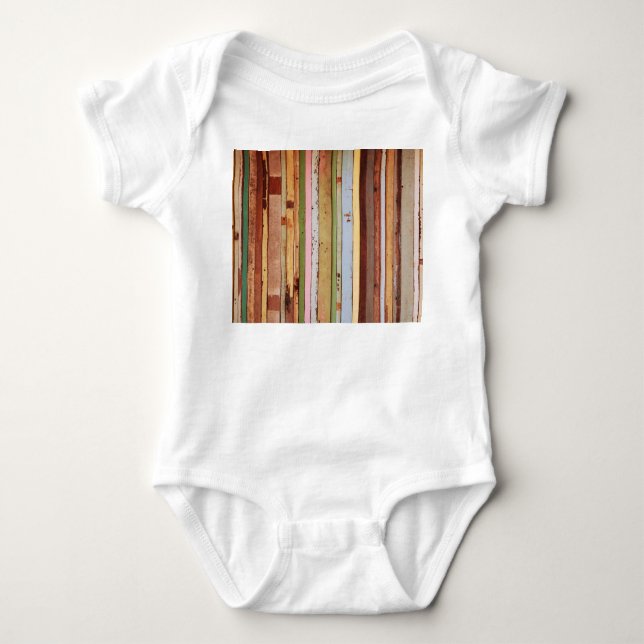 Trämaterial: Vintage Tapet Struktur T Shirt (Framsida)