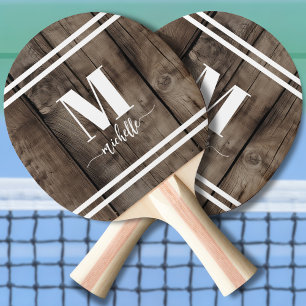 Trämonogram Pingisracket