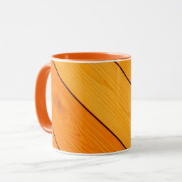 Trämönster orange kaffemugg