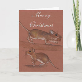 Trämöss British Wildlife-julkort Helgkort