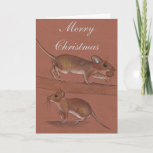 Trämöss British Wildlife-julkort Helgkort