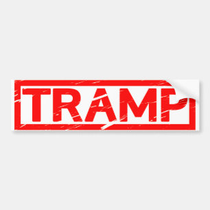 Tramp Frimärke Bildekal