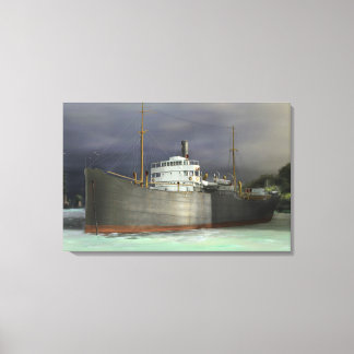 Tramp Steamer Nautical and Maritime Art Canvastryck