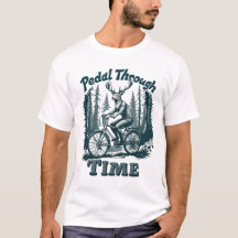 "Trampa genom tiden: Monokrom Retro Deer Cykel