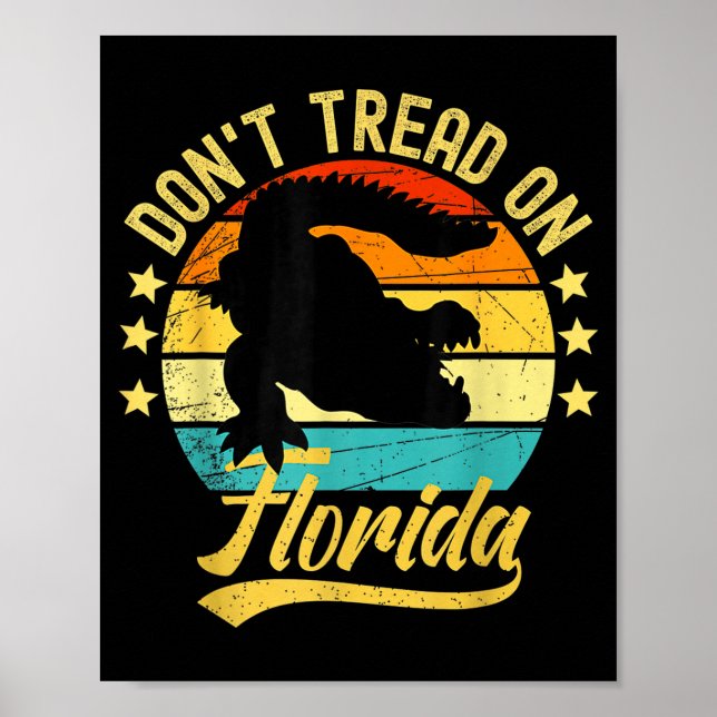 Trampa Inte På Florida Alligator Poster (Framsidan)