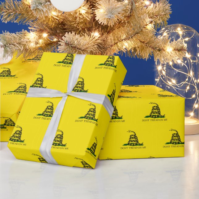 Trampa Inte På Mig Gadsden Flagga Presentpapper (Helgdagar)