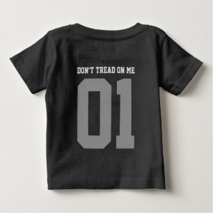 Trampa inte på mig Gadsden Flagga SVART GUL T Shirt