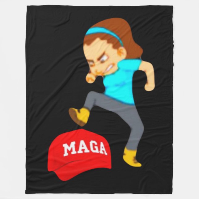 Trampa MAGA Flanellfilt Fleecefilt (Framsidan)