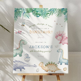 Trampa, Munch & Ryta Dinosauriepojkar Födelsedagsf Poster