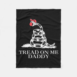 Trampa på pappa rolig sarkastisk Gadsden-flagga or Fleecefilt