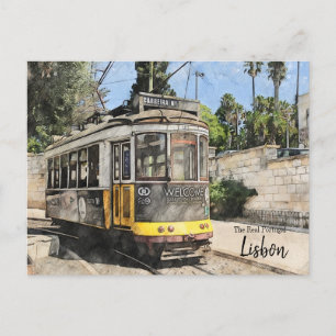 Tramper för vykort från Lissabon