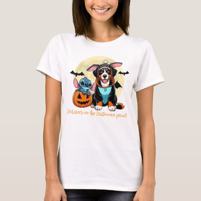 Tramper på Halloween-hönan! T Shirt (Framsida)