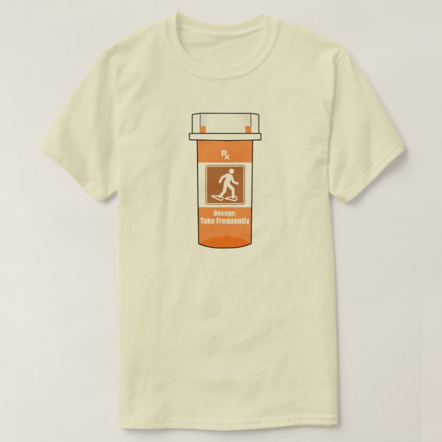 Trampning i snö är min drog t shirt (Design framsida)