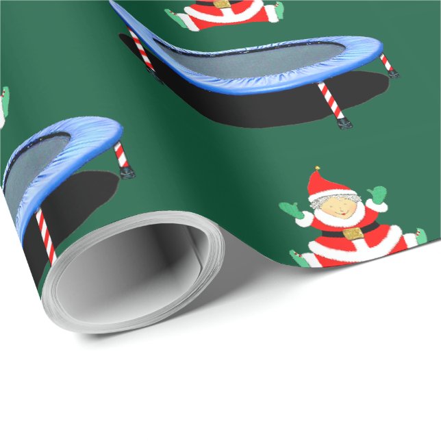 Trampolin Gymnastik Julpresentpapper Presentpapper (Rullad Hörn)