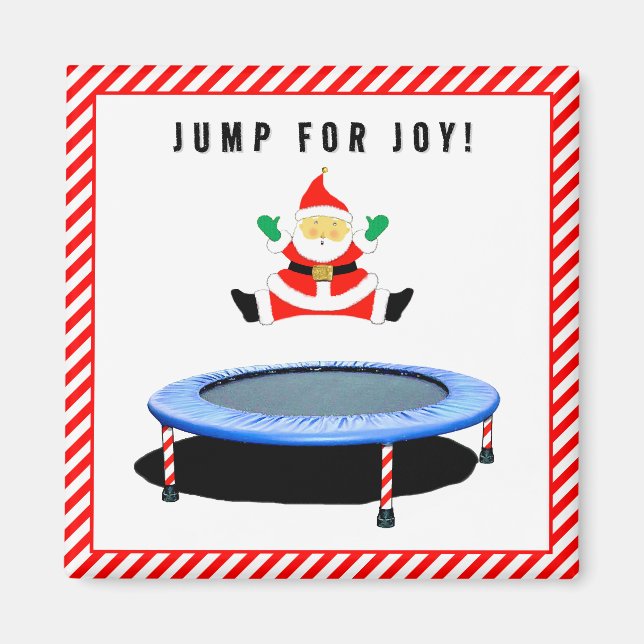 Trampolin Gymnastik Strumpbytessaker Magnet (Framsidan)