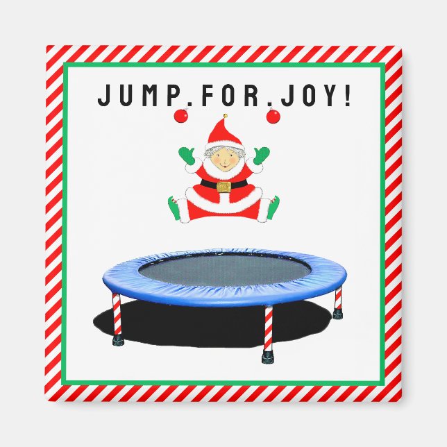 Trampolin Gymnastik Strumpgodis Magnet (Framsidan)
