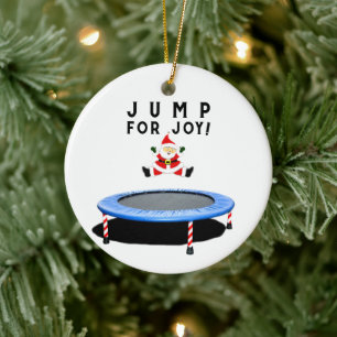Trampolin jul kollektion julgransprydnad keramik