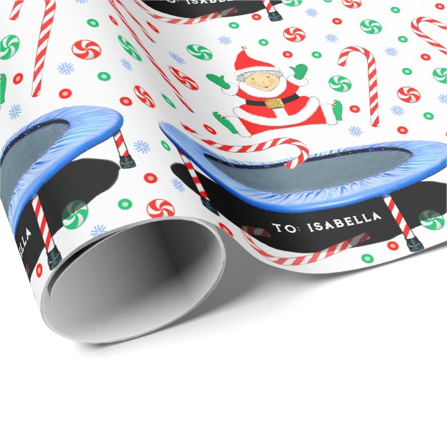 Trampolin julklapp presentpapper (Rullad Hörn)